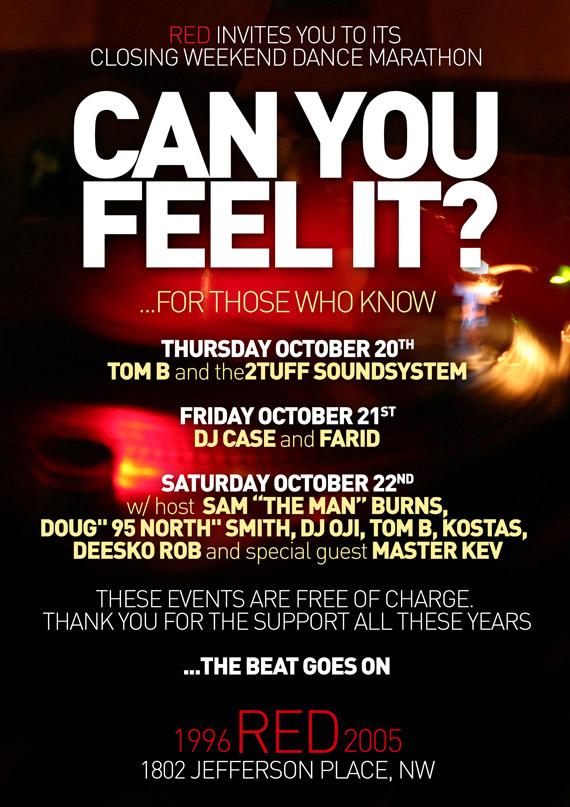 Red: Can You Feel It? flyer